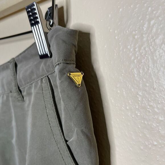 Guess Pants Women's Medium Olive Green Cargo Pockets Casual - Picture 5 of 16